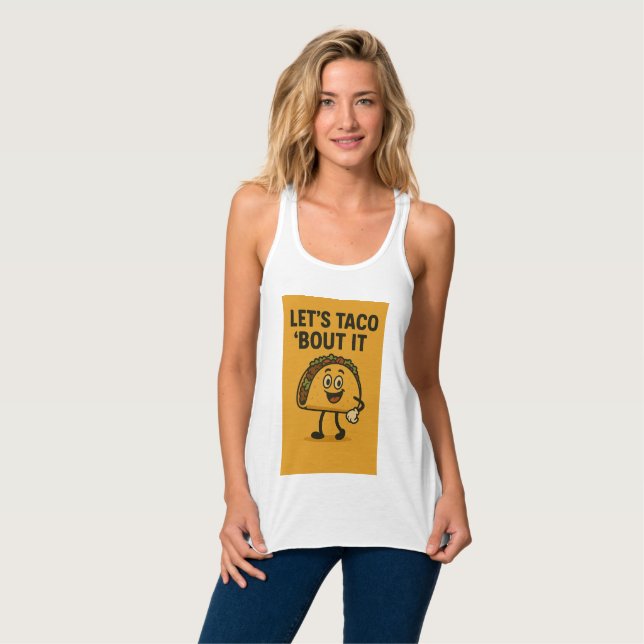 Lassend Taco "Bout It Tank Top (Vorderseite Vollansicht)
