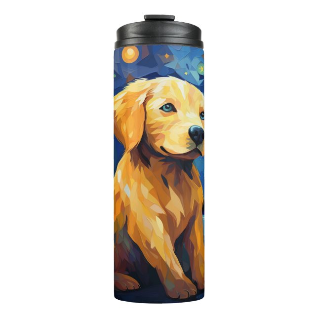 Lässig aussehen, Hund Thermosbecher (Vorderseite)