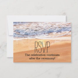 Lässig Beach Wedding Gold Waves UAWG Einladung