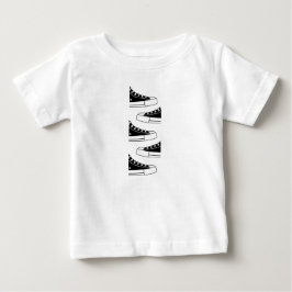 Lässig Black Sneakers Baby T - Shirt