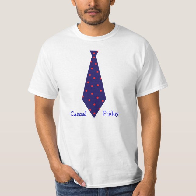 Lässig Freitag Necktie T-Shirt (Vorderseite)