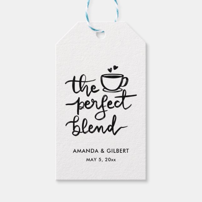 Lässig-modern Das perfekte Blend-Script Geschenkanhänger (Vorderseite)