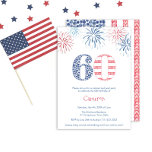 Lässig Summer Red White Blue 60. Geburtstagsparty Einladung<br><div class="desc">Begleiten Sie uns zu einer jubilanten Feier im Hinterhof des 60. Geburtstags, gefüllt mit rot, weiß und blau Pracht! Unsere handbemalten Heidelbeeren und Erdbeeren bilden die Zahl 60, während die gleiche Fruchtflagge den Rücken schmückt. Mit einem blühenden Feuerwerk in leuchtendem Rot und Blau verspricht diese Einladung ein unvergessliches Fest, das...</div>