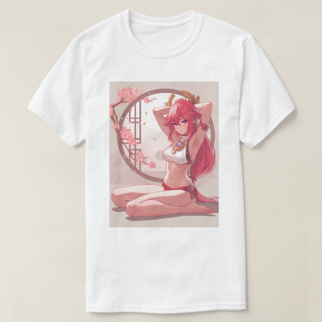 Lässig Yae Miko 11 T-Shirt (Design vorne)