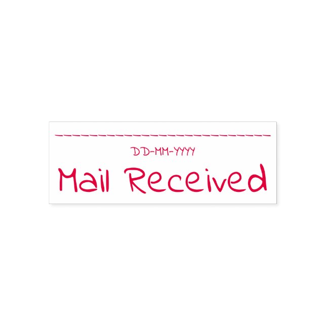 Lässige Briefmarke aus Kautschuk "E-Mail erhalten" Permastempel (Design)