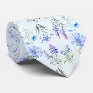 Lässige Büro-Wildblumen-Boho-Halskrawatte Krawatte