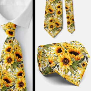 Lässige Bürokrawatte Van Gogh Sonnenblumen Krawatte