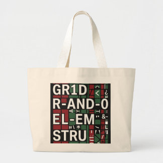 Lässige Canva-Tasche Typografie Jumbo Stoffbeutel