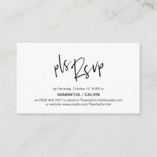 Lässige Eleganz, Schwarzes Graues Skript, UAWG res Begleitkarte