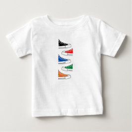 Lässige farbige Sneakers Baby T - Shirt