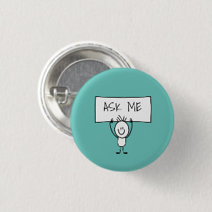 Lässige Fun Trade-Show Fragte mir Tasten Button