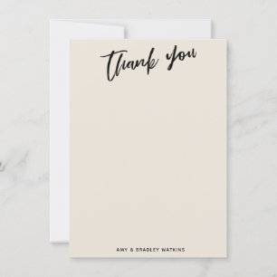 Lässige Handschrift Einfache Typografie Dankeskarte