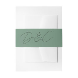 Lässige Handschrift-Hochzeit Einladungsbanderole