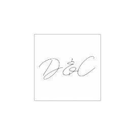 Lässige Handschrift-Hochzeit Gummistempel