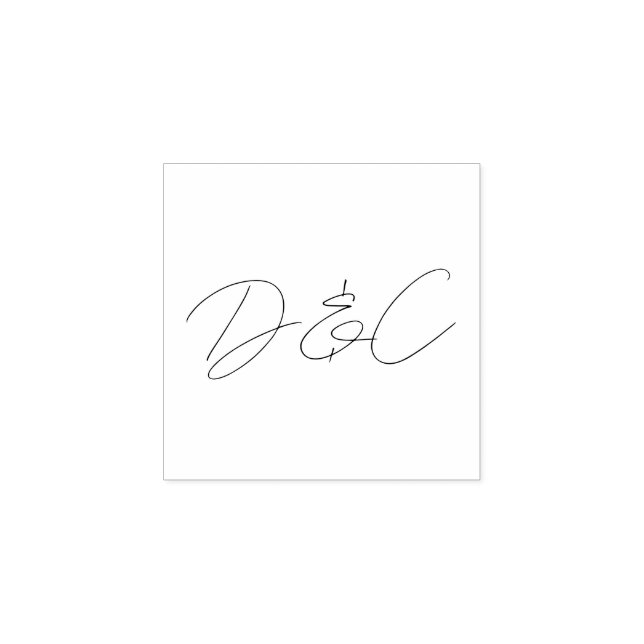 Lässige Handschrift-Hochzeit Gummistempel (Prägung)