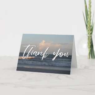 Lässige Handschrift Vielen Dank Topsail Beach Wate Karte