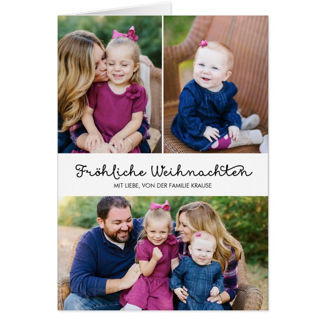 Lässige Handschrift Weihnachtsklappgruß (Devant)