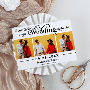 Lässige Hochzeiten mit kostenlosen Drinks sparen d Einladung