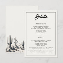 Lässige Kaktus Hochzeit