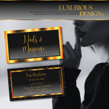 Lässige Orange Frame Schwarz Gradient Luxus Identi