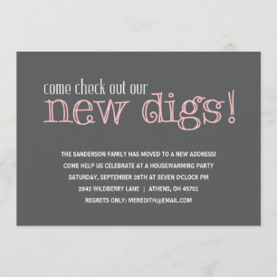 Lässige Party Einladung zur Erwärmung des Hauses