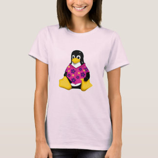 Lässige Pinguine Rosa Original T - Shirt