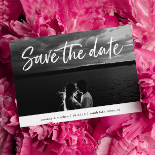 Lässige Pinsel FOTO SAVE THE DATE