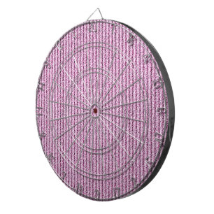 Lässige rosa Kordelstreifenmuster Dartscheibe