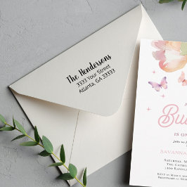 Lässige Script-Rücksendeadresse Permastempel