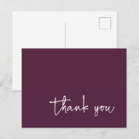 Lässige Script Typografy Plum Vielen Dank