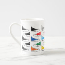 Lässige Sneakers Knochen-China-Tasse