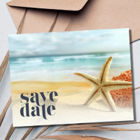 Lässige Strandhochzeit Save the Date