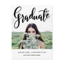 Lässige Typografie Graduate Foto