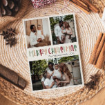 Lässige Weihnachtsfeier Feiertagskarte<br><div class="desc">Diese festliche lässige Weihnachtskarte aus drei Fotos ist perfekt für Ihren fröhlichen, kreativen, hellen Weihnachtsgruß. Es ist ein einzigartiger, spielerischer, moderner Schriftart in Rot, Boho Bräune und heller und dunkelgrüner Farbe, die für ein fröhliches, saisonales Ambiente sorgen. Wenn Sie Ihren Lieben den dunklen Winter mit niedlichem Feiertagsjubeln näher bringen wollen,...</div>