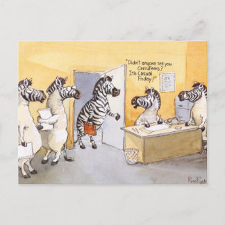 Lässiger Freitag Postkarte