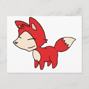 Lässiger Grinnfuchs Postkarte