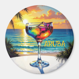 Lassiger Nachmittag in Aruba Magnet
