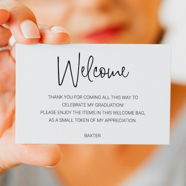 Lässiger Script-Abschluss Begrüßungskörbe Platzkarte (Von Creator hochgeladen)