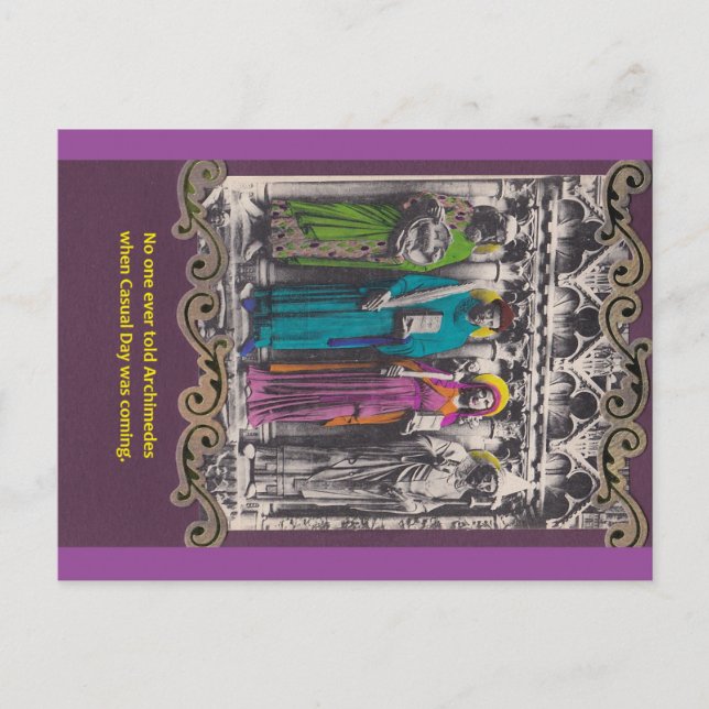 Lässiger Tag Postkarte (Vorderseite)