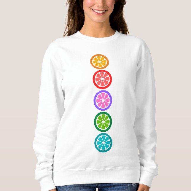 Lässiges Fruchtweibchen-Sweatshirt Sweatshirt (Vorderseite)