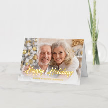 Lässiges modernes Foto für den Happy Holidays