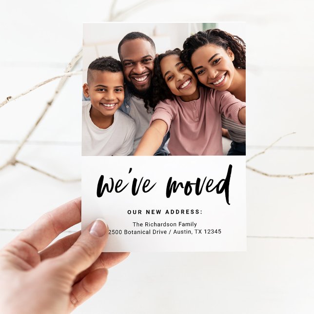 Lässiges Skript und Foto | Ankündigung der Beförde Postkarte (Von Creator hochgeladen)