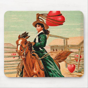 Lasso mein Herz Vintag Valentine Mousepad