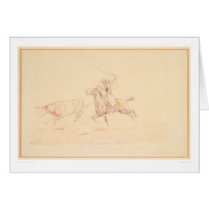 Lassoing le boeuf 1905 (1418A)