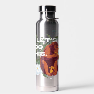 "Lass's Do This"-Affe - Der weiße Lotus Trinkflasche