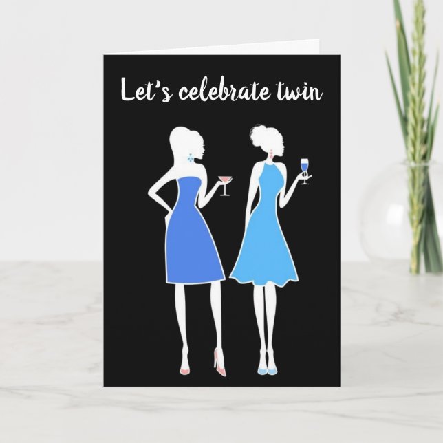 LASS'S FEIERN UNSERE **40. GEBURTSTAG" TWIN'S CARD KARTE (Vorderseite)