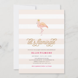 LASS'S FLAMINGLE BABY SHOWER FLAMINGO EINLADUNG