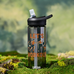 Lass's Get Active - Sportwasserflasche Trinkflasche