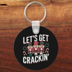 Lass's Get Crackin' Diese Weihnachts-Funny Retro N Schlüsselanhänger