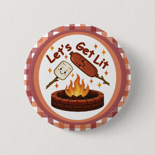 Lass's Get Lit Firepit - Niedlicher Marshmallow &  Button